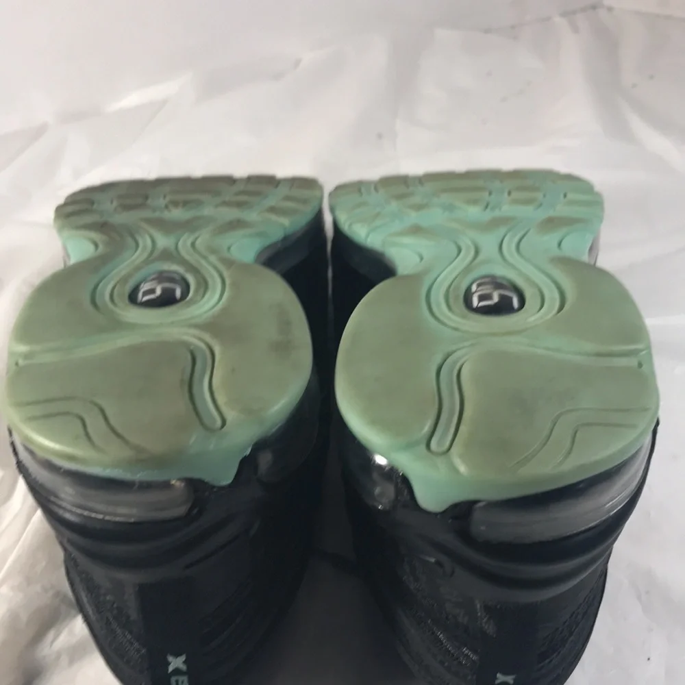 Nike Mens Air Max 97 Matrix Black and Green Lace Up Lifestyle Casual Sneakers